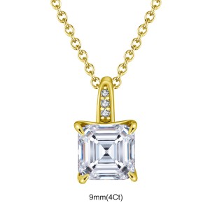 925 Sterling Silver Asscher-Cut Moissanite Jewelry Set 110600005 925 Sterling Silver Asscher-Cut Moissanite Jewelry Set 110600005