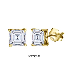 925 Sterling Silver Asscher-Cut Moissanite Jewelry Set 110600005 925 Sterling Silver Asscher-Cut Moissanite Jewelry Set 110600005