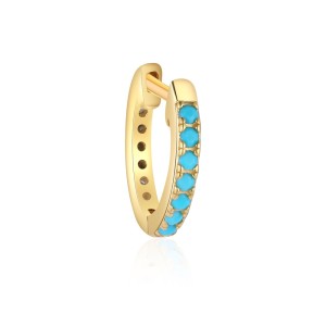 925 Sterling Silver Vintage Turquoise Earring Set 140100014