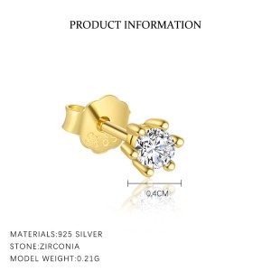 925 Sterling Silver Blooming Flower Earring Set 140100019