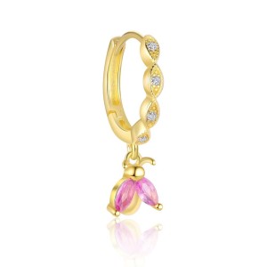 S925 Sweet Zirconia Stud Hoop Earring Set 140100025