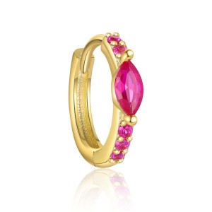 S925 Sweet Zirconia Stud Hoop Earring Set 140100025