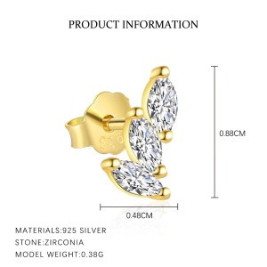 925 Sterling Silver Sweet Zirconia Earring Set 140100034