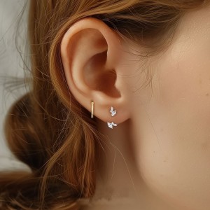 925 Sterling Silver Sweet Zirconia Earring Set 140100034