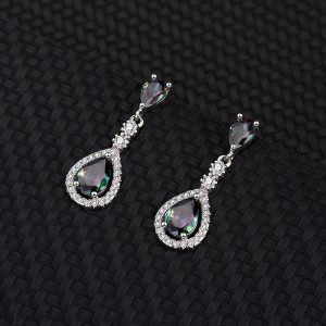 Cubic Zirconia Waterdrop Pendant Necklace Stud Earring Set 140200005 Cubic Zirconia Waterdrop Pendant Necklace Stud Earring Set 140200005