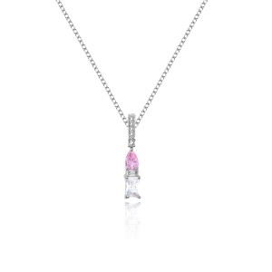 Cubic Zirconia Geometric Pendant Necklace Stud Earring Ring Set 140300005