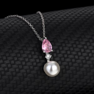 Cubic Zirconia Pearl Pendant Necklace Stud Earring Ring Set 140300007 Cubic Zirconia Pearl Pendant Necklace Stud Earring Ring Set 140300007