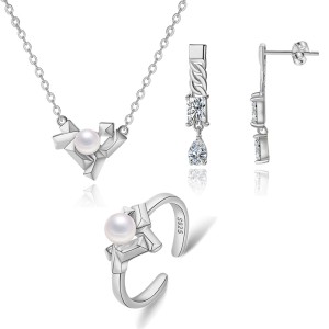 925 Sterling Silver Punk Spike Geometric Jewelry Sets 140300008 925 Sterling Silver Punk Spike Geometric Jewelry Sets 140300008