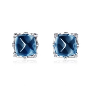 925 Sterling Silver London Blue Topaz Jewelry Set 140300014