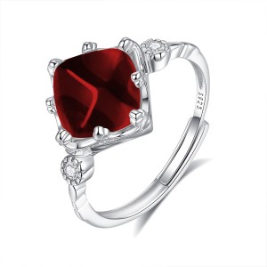 925 Sterling Silver Natural Garnet Jewelry Set 140300015