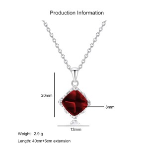 925 Sterling Silver Natural Garnet Jewelry Set 140300015