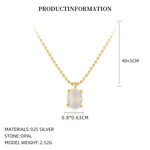 925 Sterling Silver Layered Synthetic Moonstone Jewelry Set 140300017