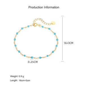 925 Sterling Silver Bead Cross Necklace Bracelet Set 140500004