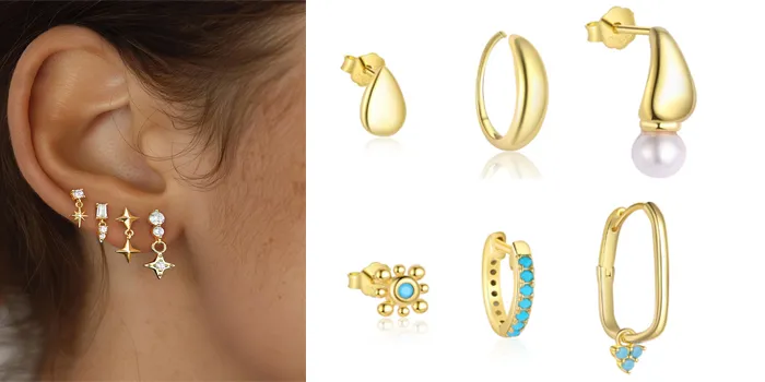 Minimalist  925 Sterling Silver Earring Set